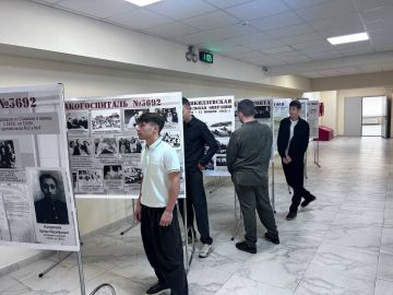 Фотовыставка к 80-летию Победы открылась в цхинвальской школе №3