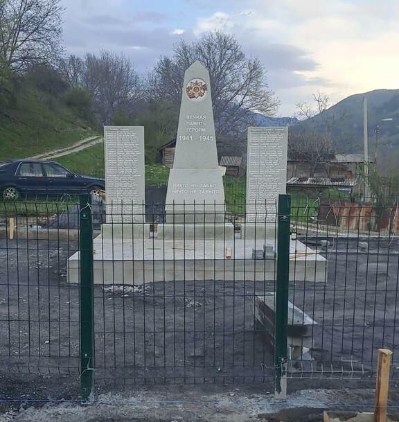В селе Хслеб Дзауского района Южной Осетии завершается строительство памятника участникам Великой Отечественной войны