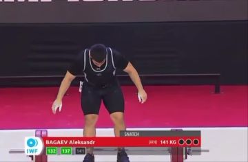 Тяжелоатлет из Южной Осетии Александр Багаев стал бронзовым призером молодежного первенства мира в Перу