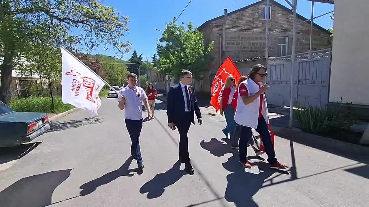 Народный фронт, доставивший в Южную Осетию частицу Вечного огня от Могилы Неизвестного Солдата, совместно с Русским домом в Цхинвале проводит акцию для ветеранов тыла