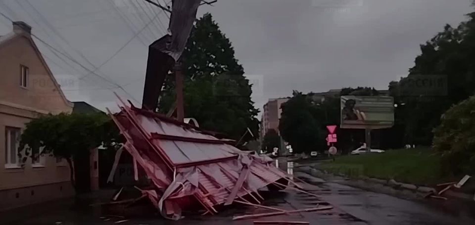 Во Владикавказе стихия разбушевались не на шутку