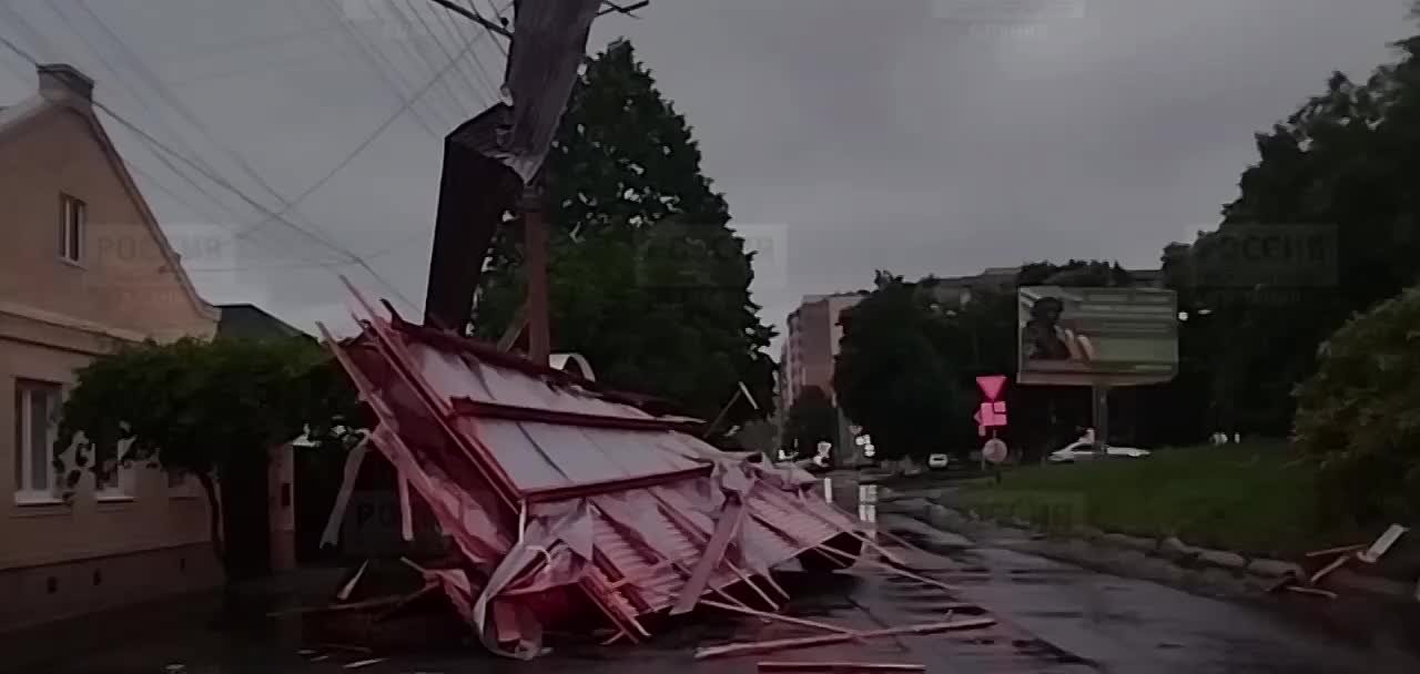 Во Владикавказе стихия разбушевались не на шутку