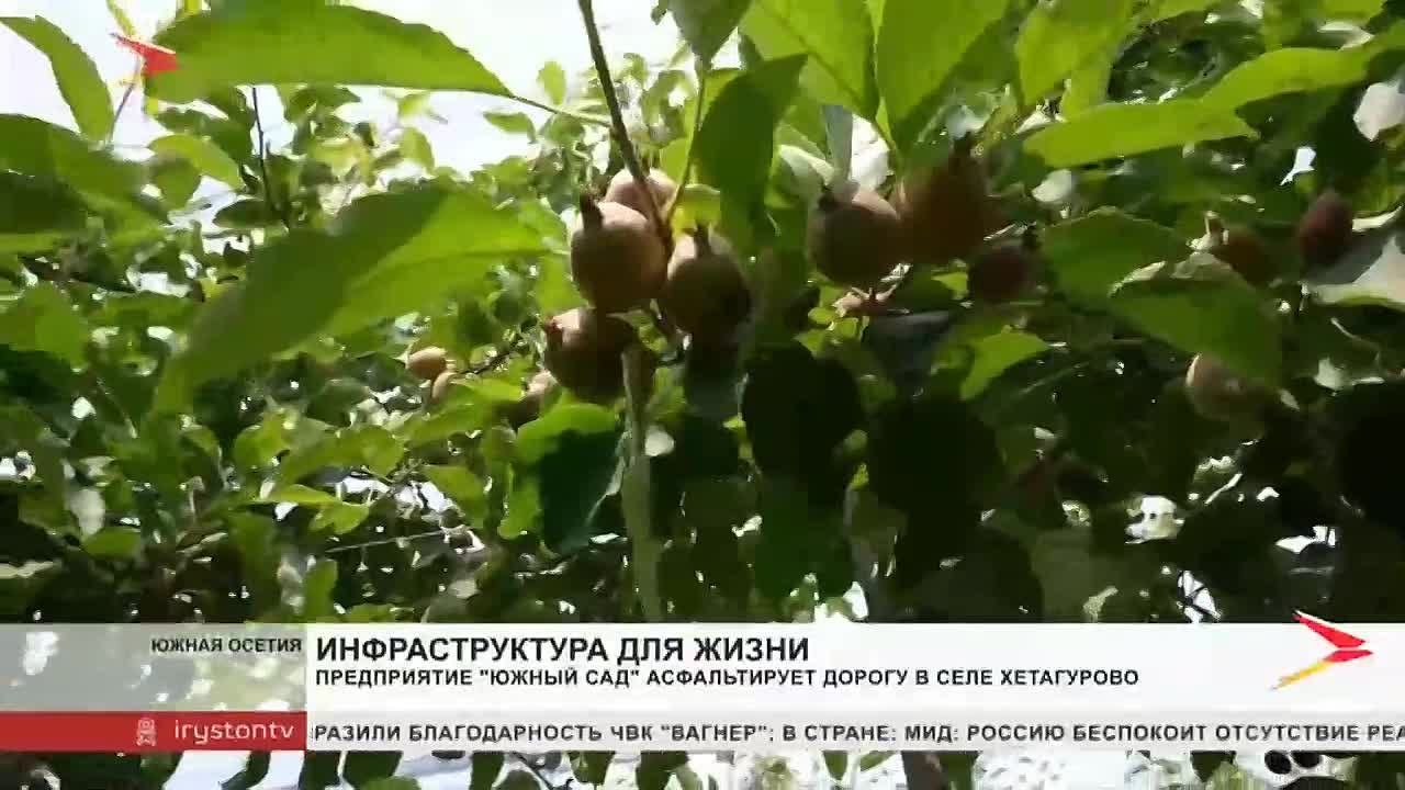 В селе Хетагурово Южной Осетии началось асфальтирование двух километров дороги, которую ранее разрушили большегрузы, обслуживающие предприятие "Южный сад"