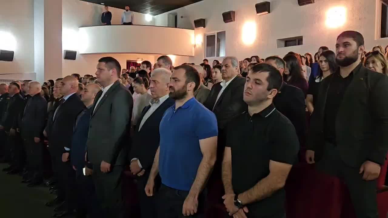 Собравшиеся в ГККЗ "Чермен" присоединились к общенациональной минуте молчания и почтили память жертв геноцида