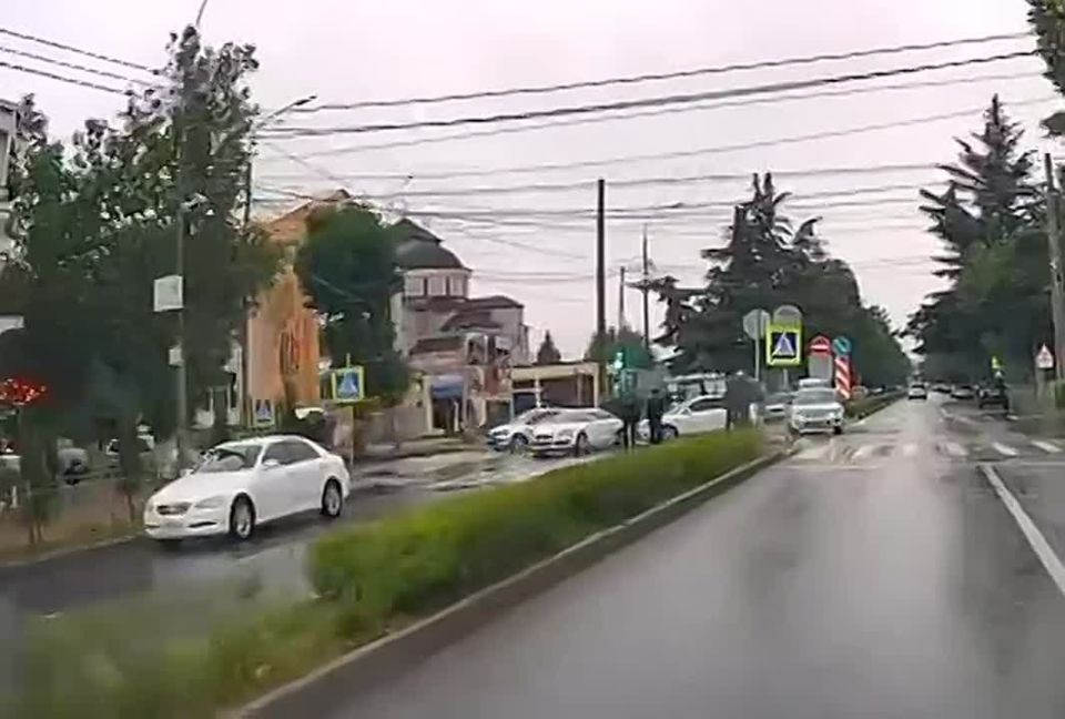 В центре Цхинвала произошло ДТП