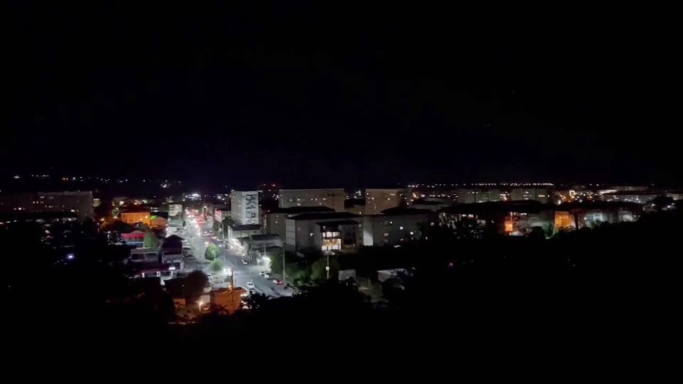 Делимся с вами кадрами ночного Цхинвала
