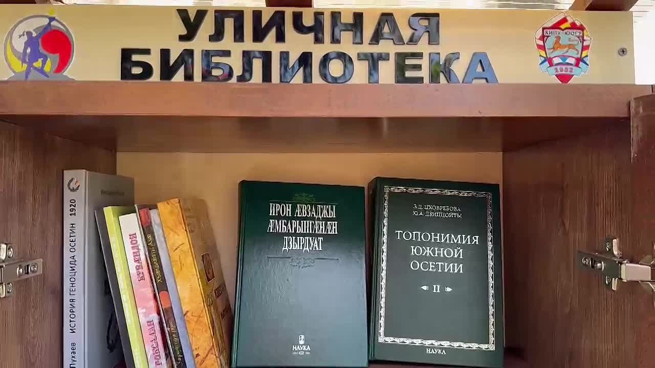 Фонд уличной библиотеки в Цхинвале пополнили новинки от научного института