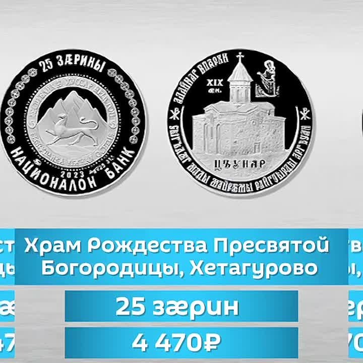 Памятные монеты Нацбанка Южной Осетии