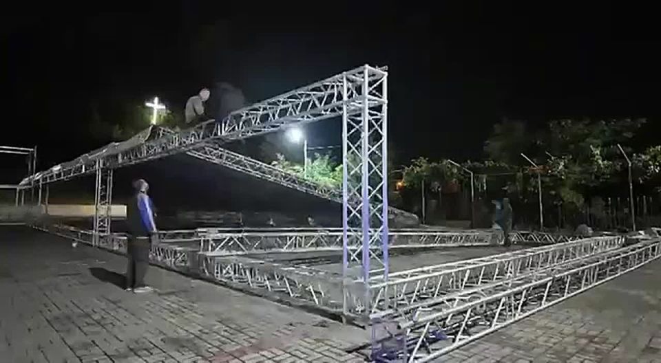 Спорткомплекс «Олимп» в эти дни похож на большую стройку