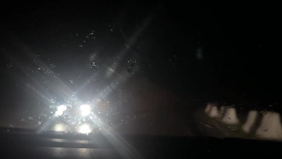 С первым снегом! На Транскаме идет мелкий снег с дождем