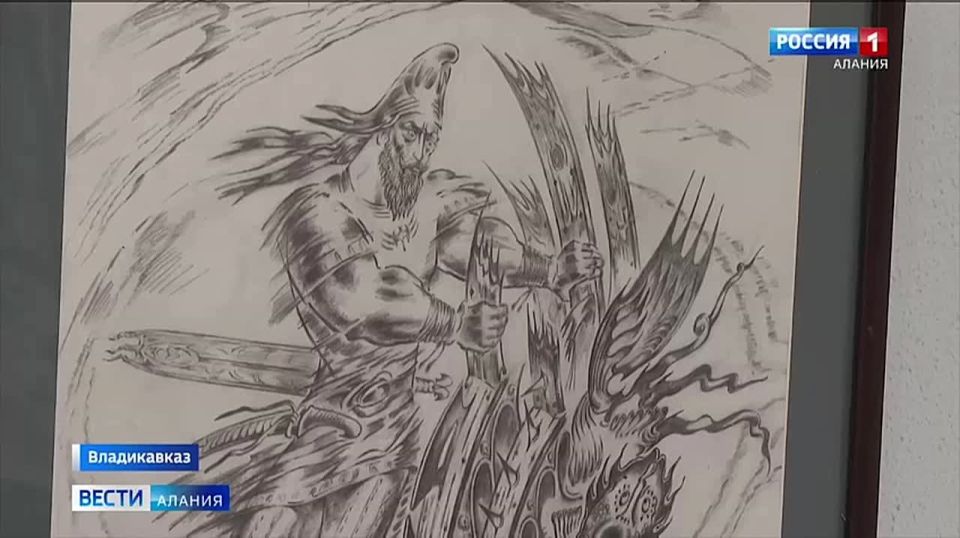 Выставка, посвященная 80-летию народного художника Южной Осетии Ирбега Алборова, открылась во Владикавказе