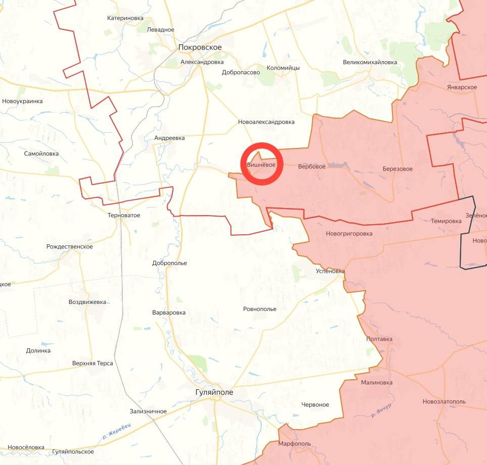 Российские военные освободили населенный пункт Вишнёвое в Днепропетровской области, сообщает Минобороны РФ #social