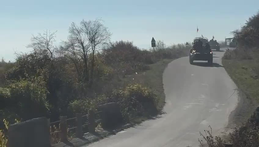 Фоторепортаж с марш-броска по маршруту Цхинвал-Зонкар-Цхинвал ОМОН и СОБР МВД Южной Осетии