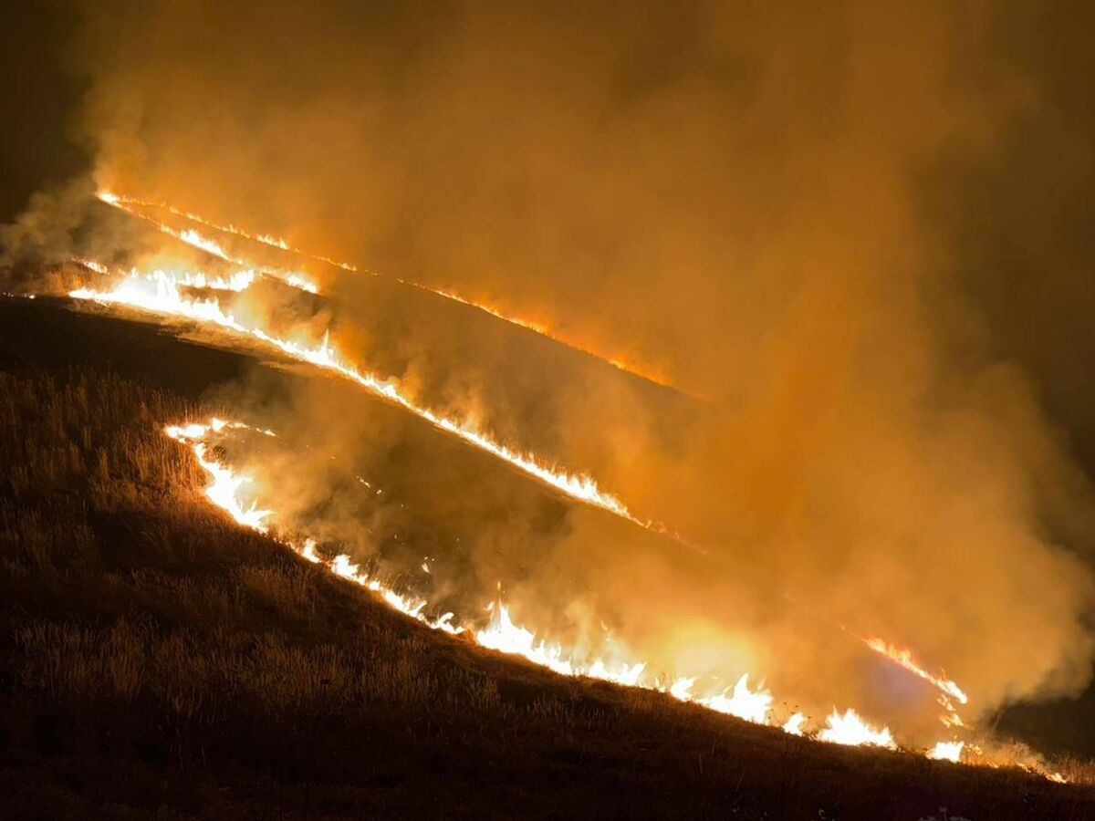 Пожарные не дали огню перекинуться на дома в селах в Дзауском районе