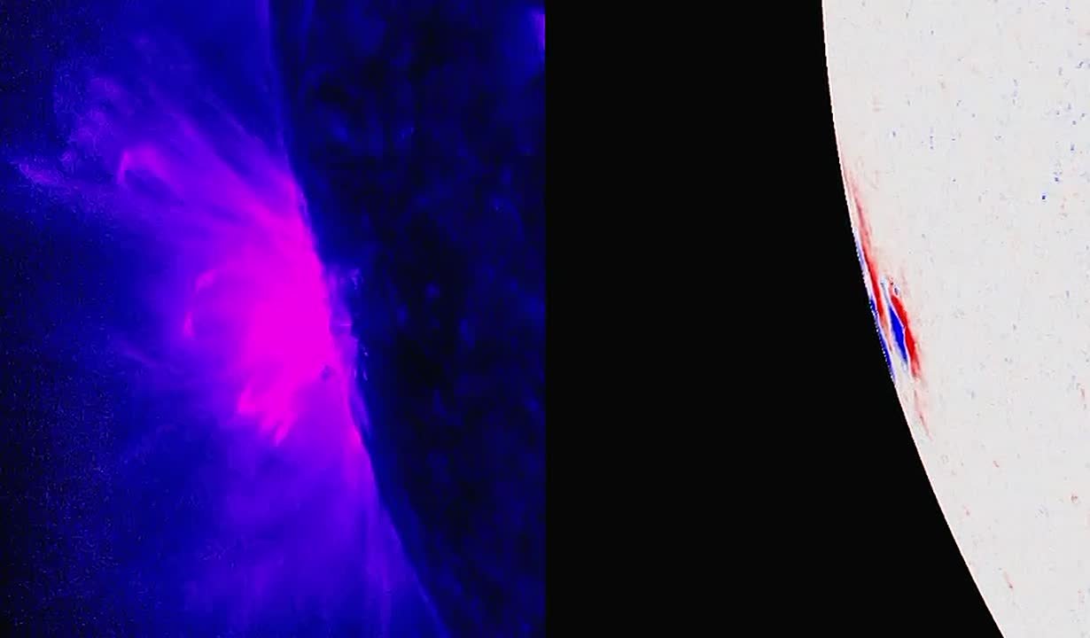 Три сильные вспышки класса М произошли на Солнце в ночь на 29 ноября