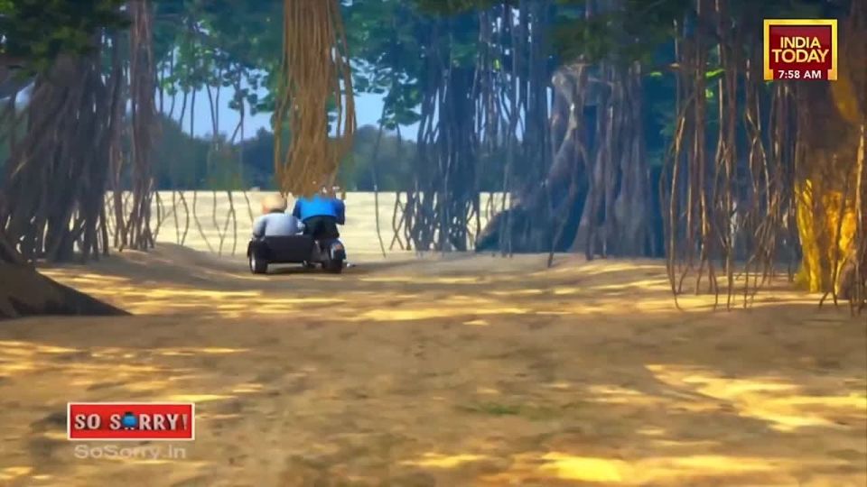 В эфире India Today показывают мультфильм с Путиным и Моди