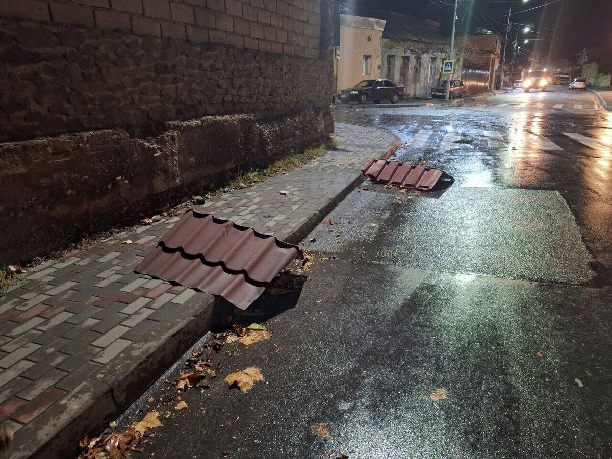 Мэр Цхинвала поручил начать восстановление кровель соцобъектов, повредившихся из-за стихии